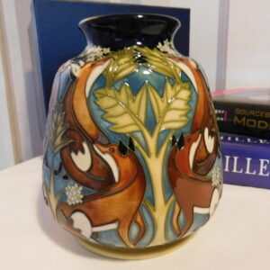 Moorcroft Foxtrot Pattern Vase