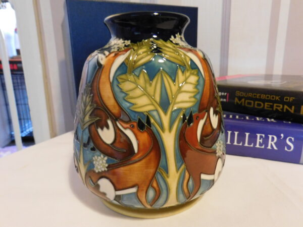 Moorcroft Foxtrot Pattern Vase